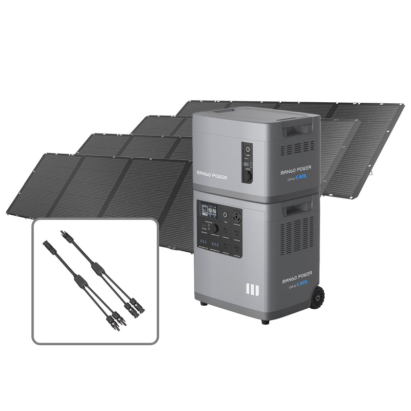 Mango Power E Home Backup and Portable Power Station, Big Battery Kit(1*Mango Power E + 1*Extra Battery)
