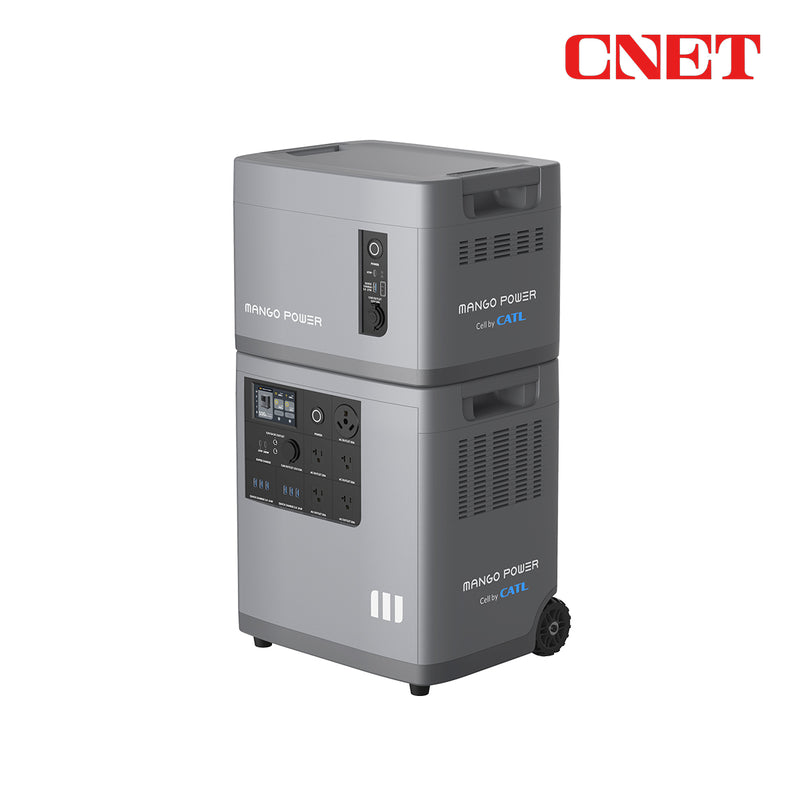 Mango Power E Home Backup and Portable Power Station, Big Battery Kit(1*Mango Power E + 1*Extra Battery)