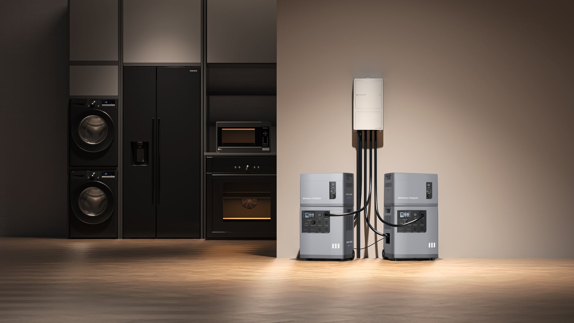 2* Mango Power E + 2*E Battery + 1*mPanel Pro